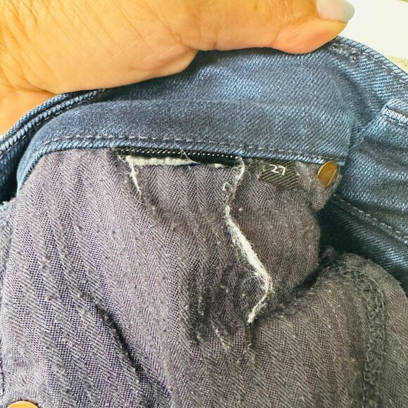 ⭐7 For All Mankind The Ankle Skinny Jeans Womens Sz 27 Dark Wash Blue 5 pockets⭐ - Picture 5 of 8